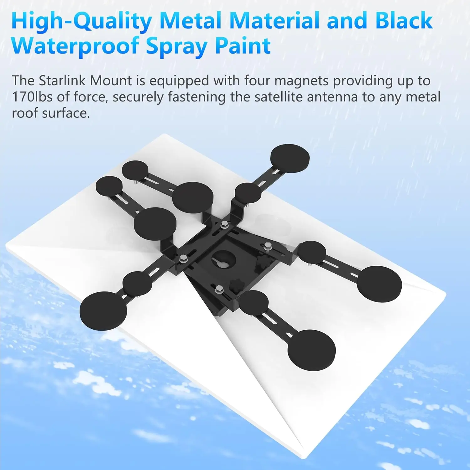 Starlink Gen 3 Magnetic Roof 12 Magnetic Bases Up to 376 lbs Suction Power Starlink Internet Satellite Mounting Kit Standard V3