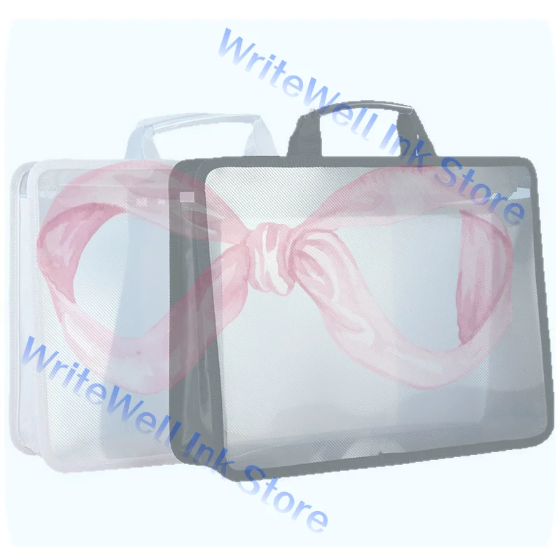 descricao-bolsa-de-armazenamento-transparente-a4-em-pp-estereoscopico-organizador-portatil-a-prova-d'Agua-e-sem-odor-para-documentos-e-livros