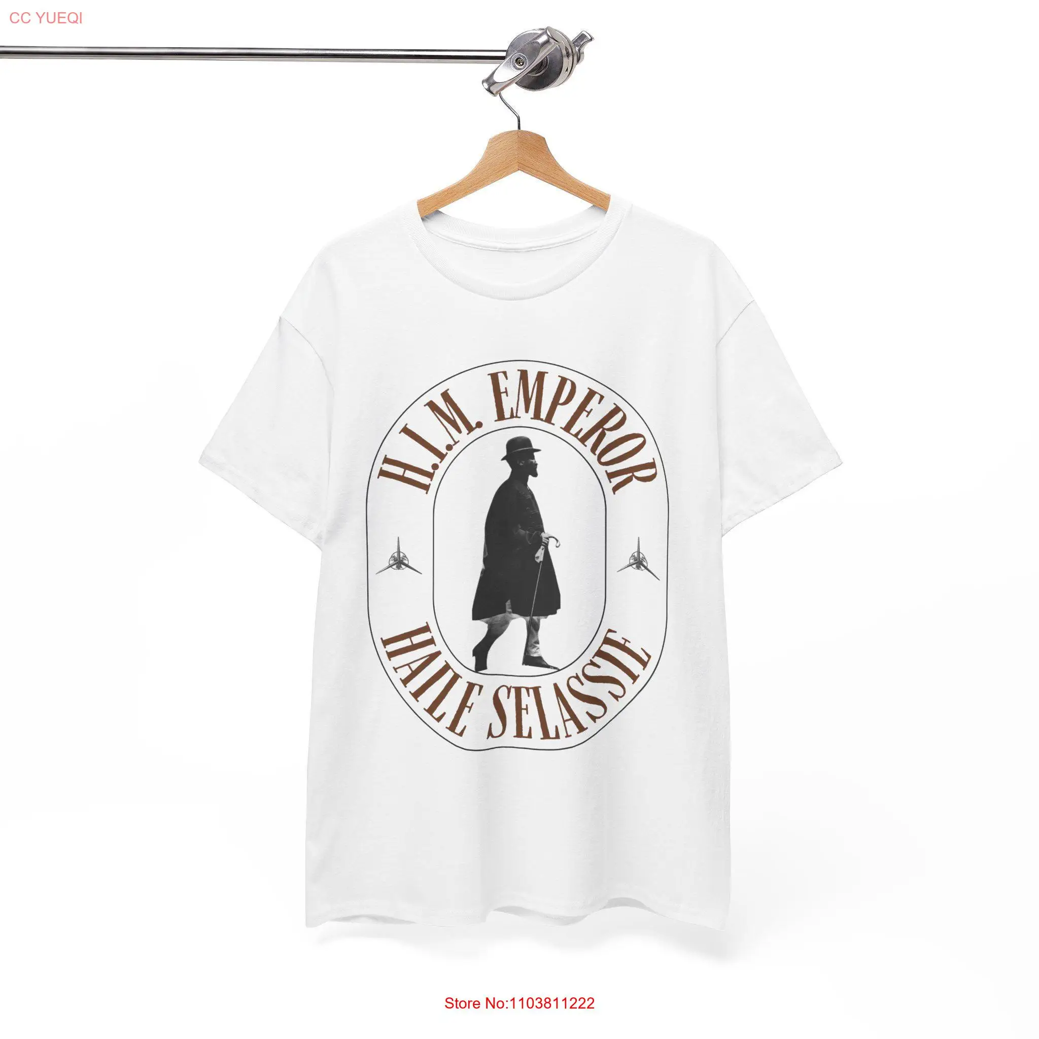 H I M Emperor Haile Selassie T Shirt long or short sleeves H I M Emperor Haile Selassie T Shirt long or short sleeves