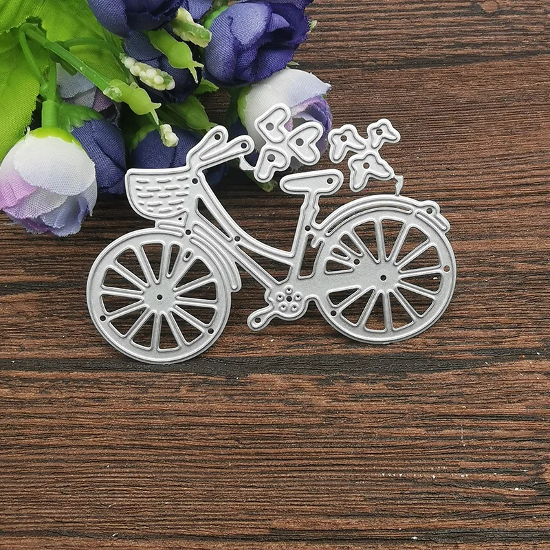 AOKEDIY metalowe stalowe szablony do wytłaczania rowerów szablony do wycinania DIY Scrapbooking dekoracyjne maszyny do cięcia