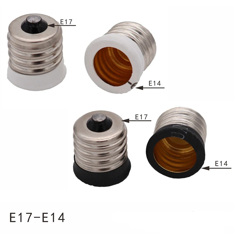 E17 Zu Europäischen E14 Leuchter Basis Sockel LED Glühbirne Lampe Adapter Halter