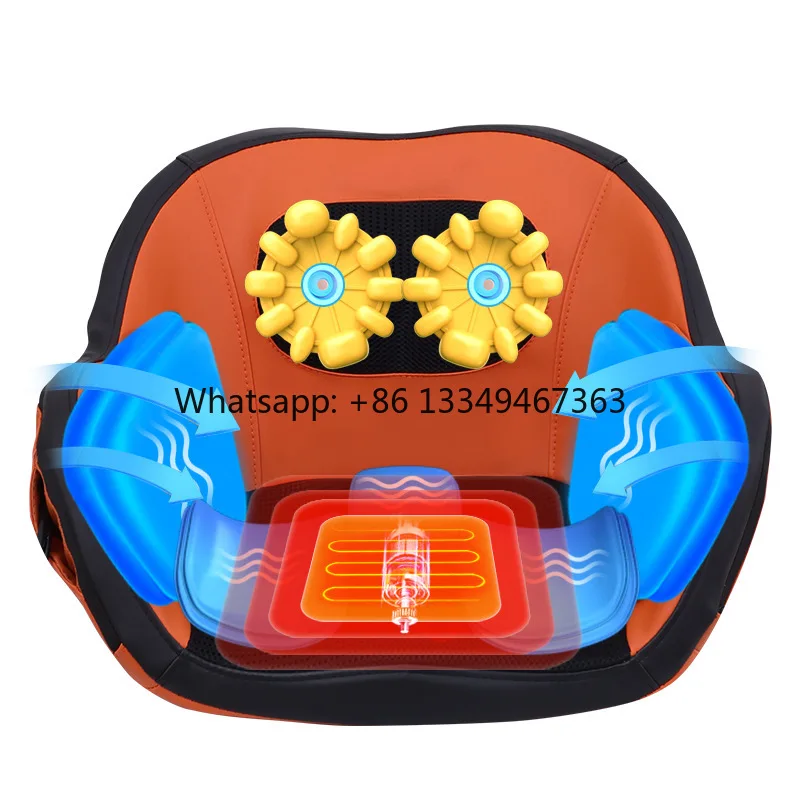 

Heating Electric Rolling Vibration Shiatsu Massage Cushion for Body Targeting Buttocks and Back