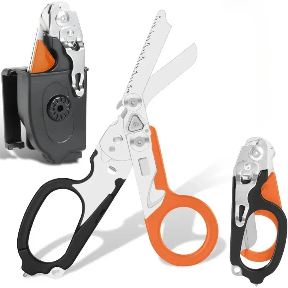 

Professional Folding Rescue Scissors Multipurpose Tactical Tool for Survival Emergency