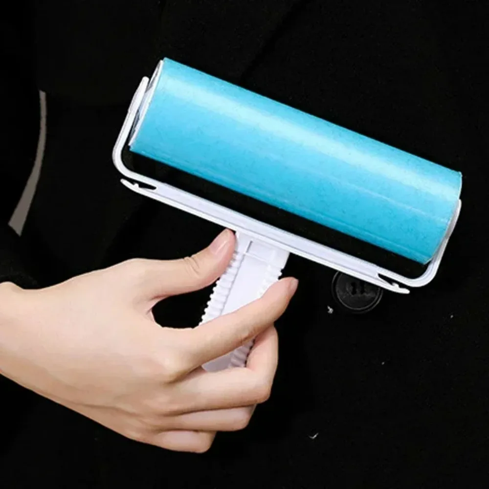2026 Large High Quality Washable Reusable Household Cleaning Remover Portable Hair Rolle Clothes Hair Pet Hair Sticky Roller view 4