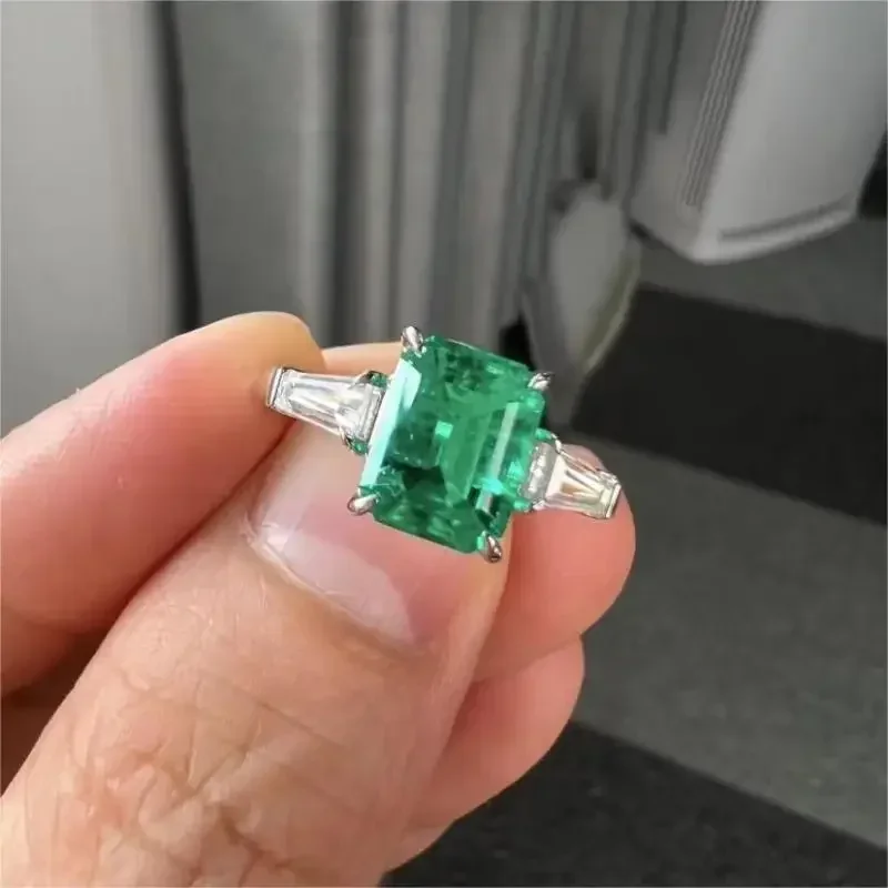 

RUIF Customized 9k/14K/18K Lab Grown Emerald Ring Fashion Jewelry Women Party Gift