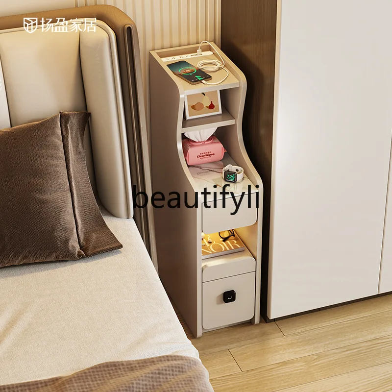 

Modern bedside table Household locker 30 cm bedside with charging crevice cabinet