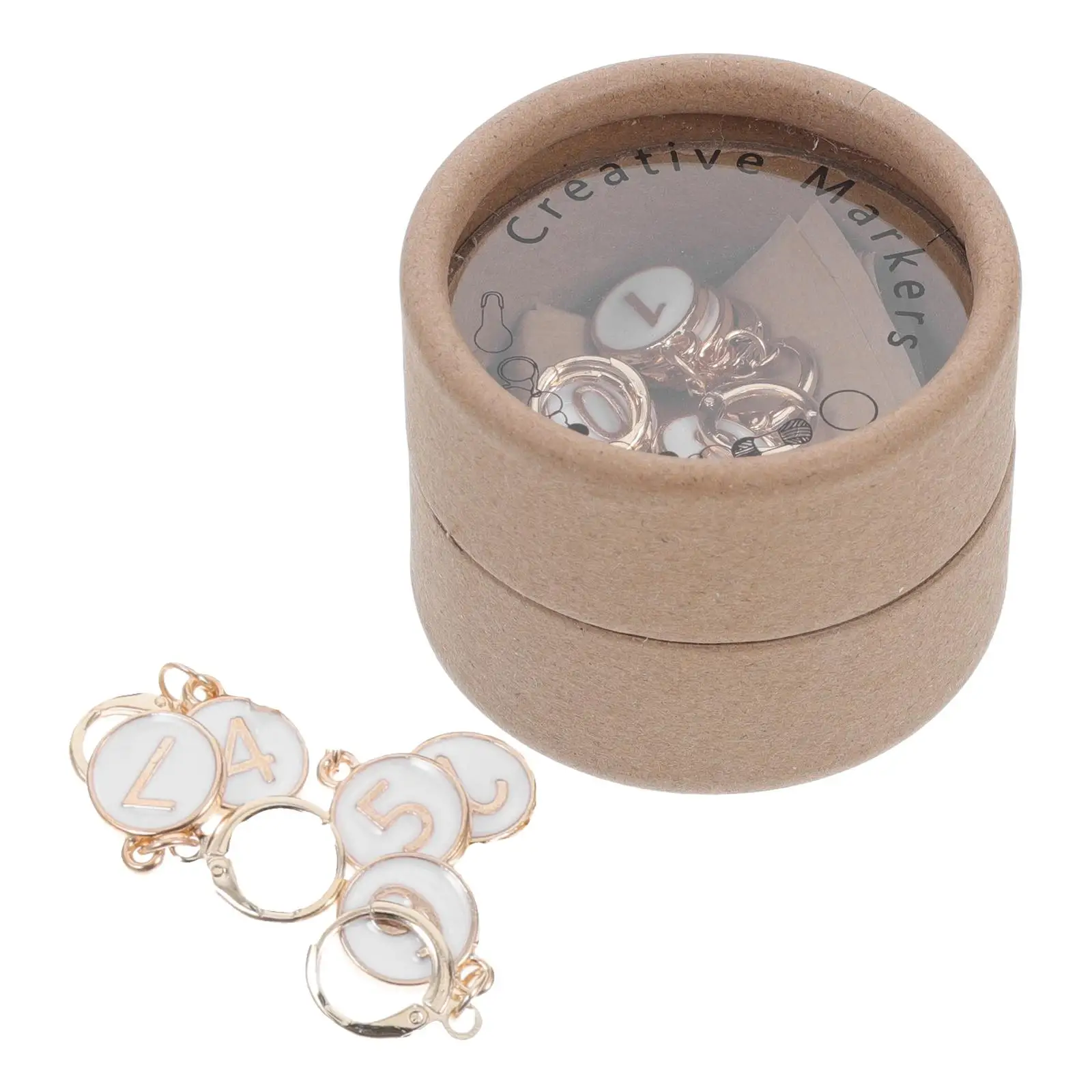

10 Pcs Wool Knitting Tools Crocheting Accessories Markers Stitch with Numbers Counters for Metal Holders Numbered