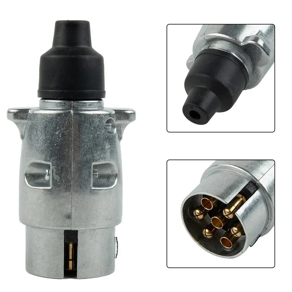 12V 7-Pins Elektrische Aanhangwagen Sleepstekker Bedrading Connector Adapter Betrouwbare 12V Trailer Connector Plug Met Bedrading