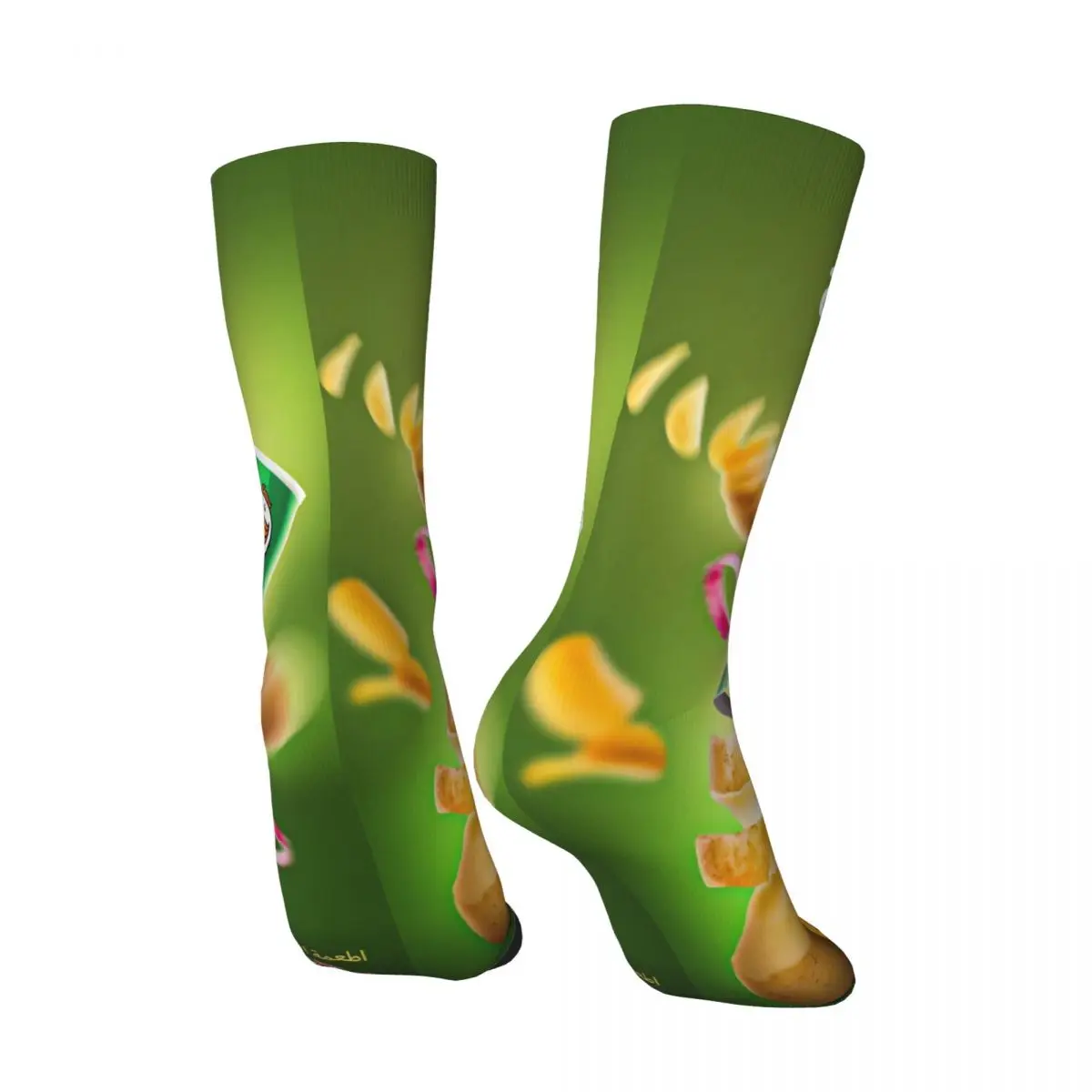 P-Pringles Potato Chips Stockings Graphic Casual Socks Winter Non Slip Socks Couple Climbing Soft Breathable Socks