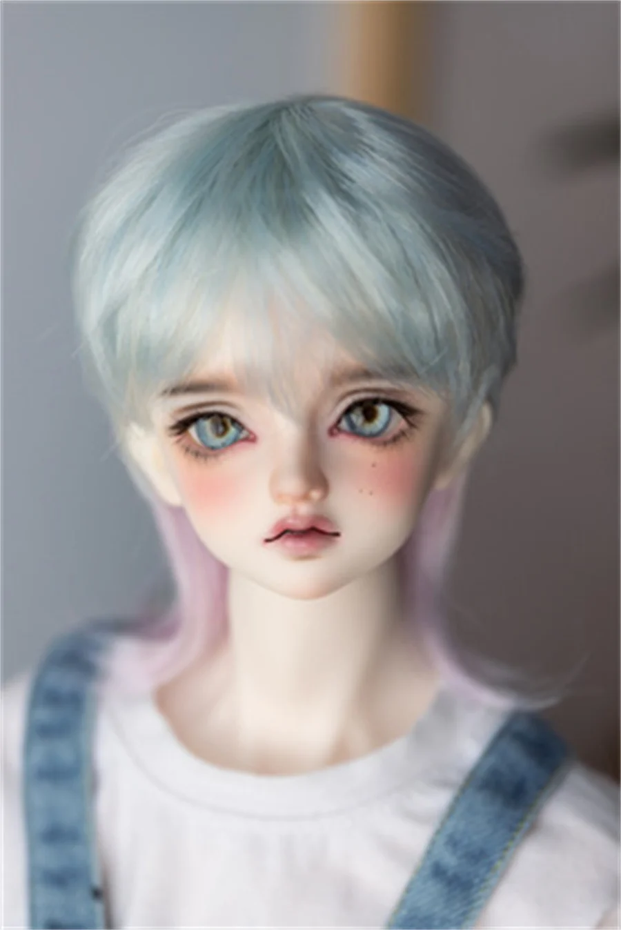 BJD/SD wig applies to 1/3 BJD doll milk silk soft silk double color short hair BJD accessories