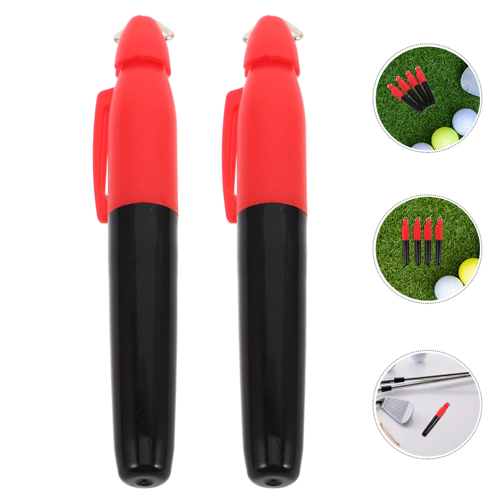 4Pcs Golf Ball Marking Set Triangular Clip Iron Hook Smooth Consistent Lines Visibility Fairness Tournaments Casual Practice