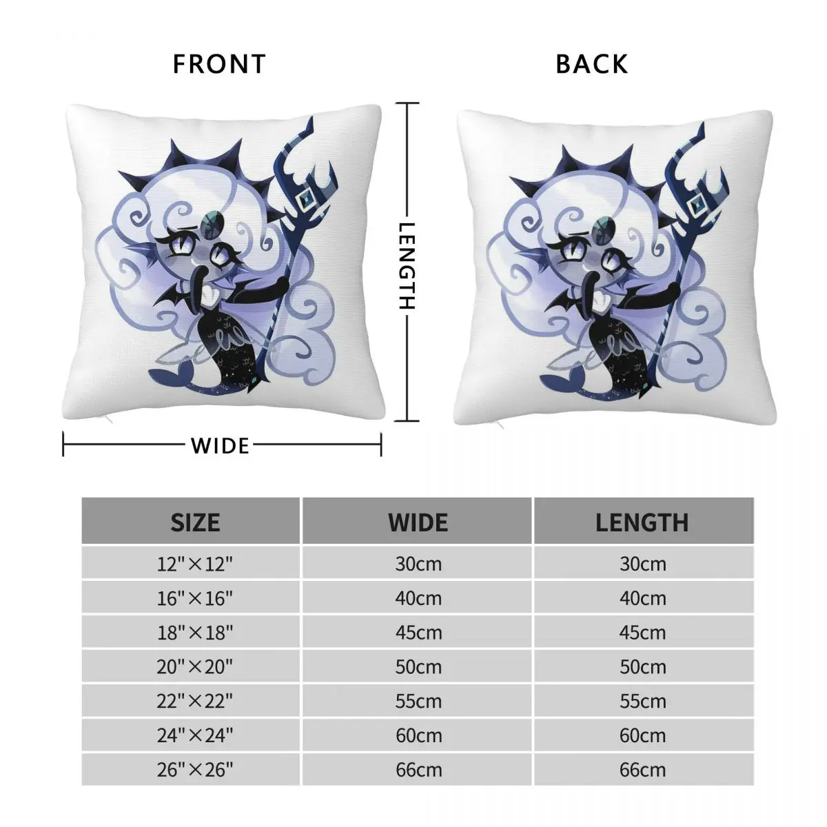 Black Pearl Cookie Run Square Pillowcase Polyester Linen Velvet Pattern Zip Decor Pillow Case Sofa Cushion Cover