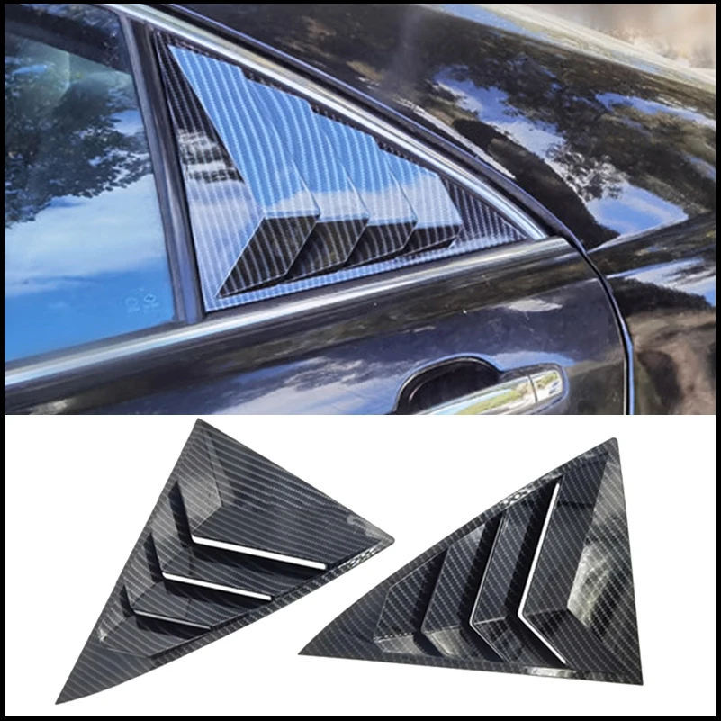 

For Toyota Camry 2006-2016 Sedan Rear Window Shades Shutter Louver Cover Sticker Trim Decoration Car Styling Accessories