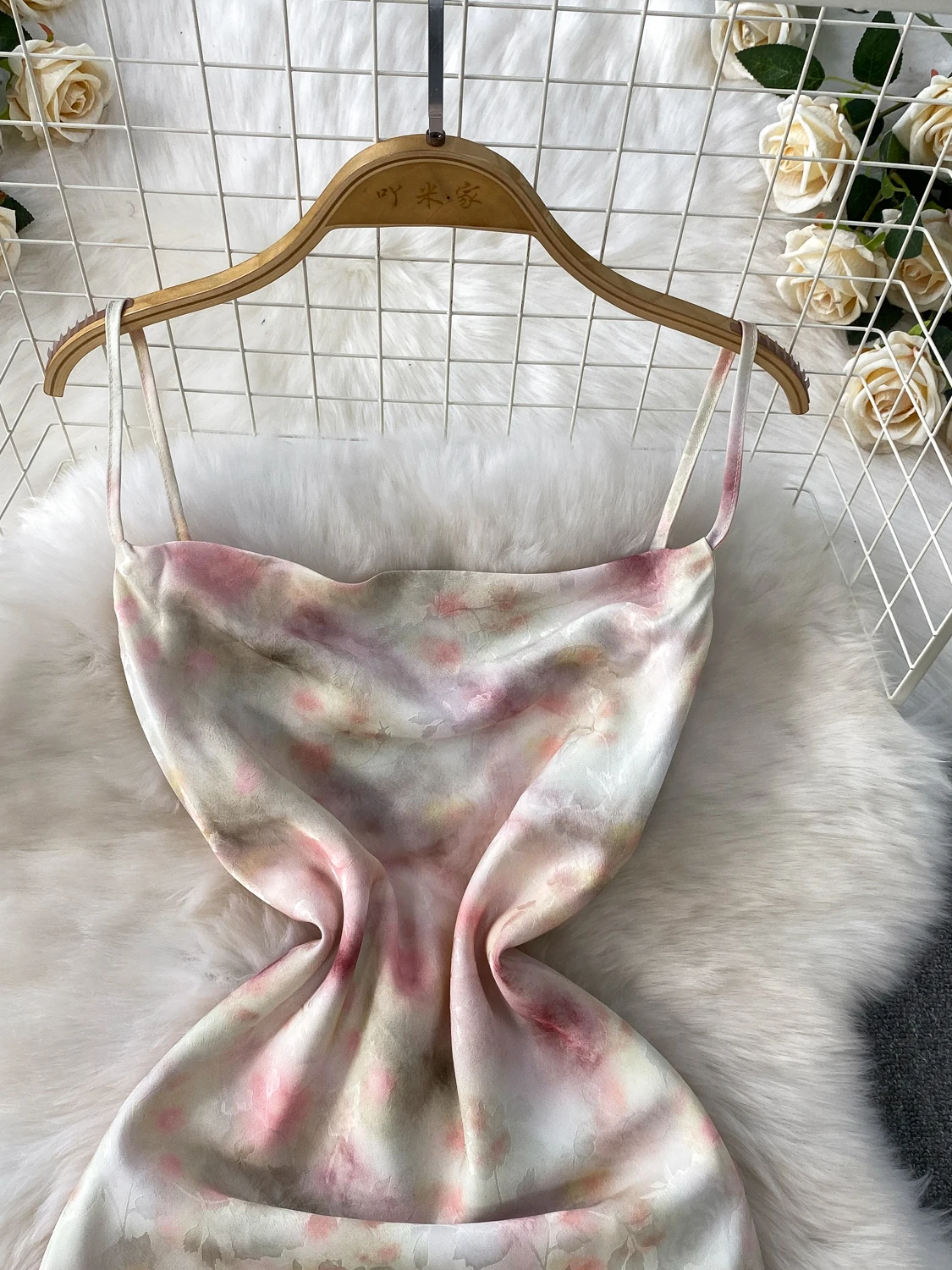 Ele ขนาดใหญ่ Neline Slip Dr ผู้หญิงฤดูร้อนเอวสูงพิมพ์กระชับสัดส่วนเข่าความยาว A-Line ชุดเกาหลี Sle