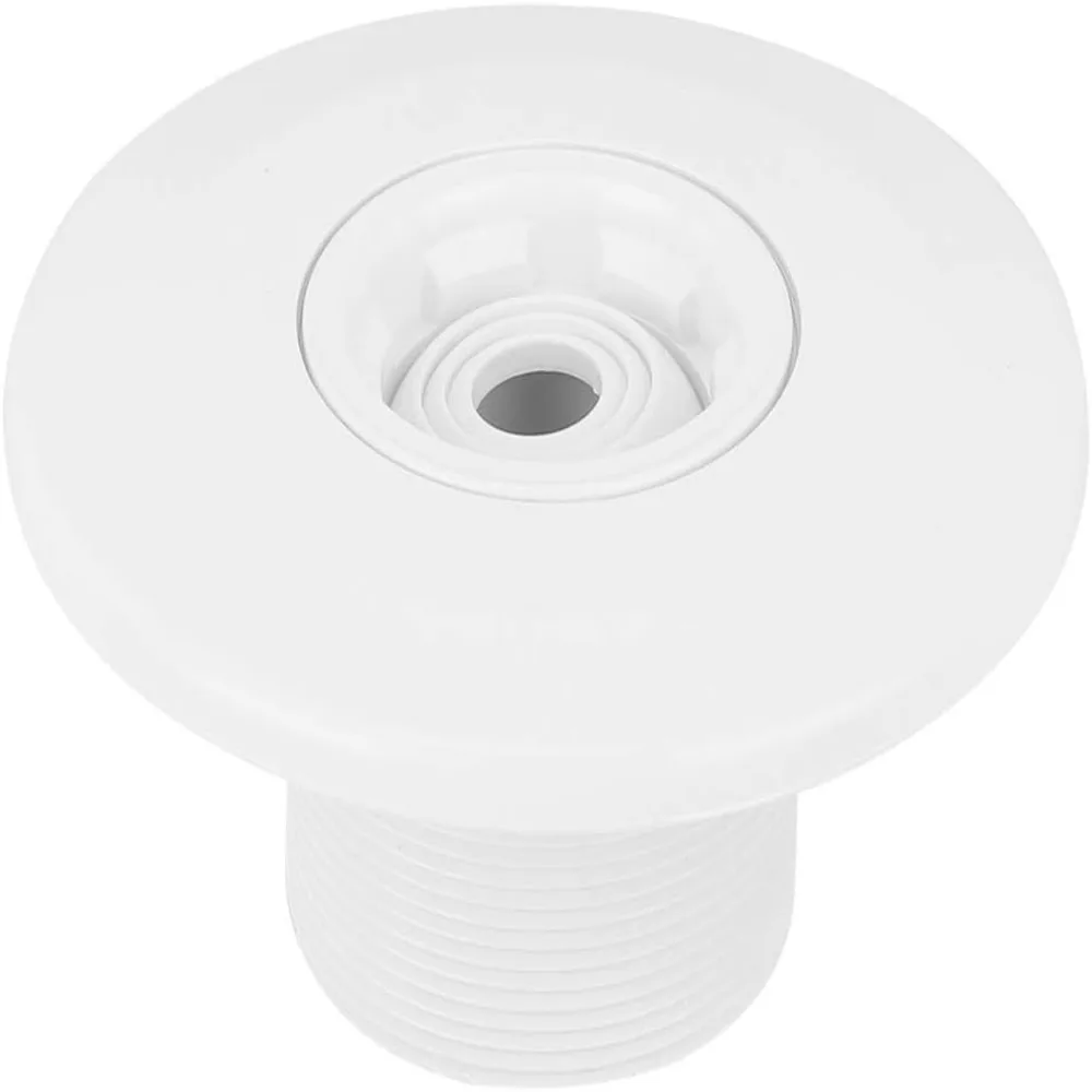 2 PCS Durable White Pool Jet Nozzle 360 Degree Rotating Swivel Rotatable Swimming Pool Nozzle Plastic Portable Pool Wall Return