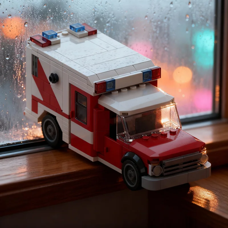 

326pcs MOC US Ambulance City Hospital Model Building Blocks Toy Gift Creative Display Collectible Desk Premium Adult Kids Home