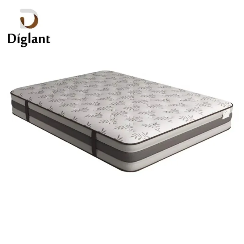 D54  Hotel Bedroom Furniture Bed Cheap Roll Pack Queen Size Coil Spring Size Mattress Manufacturer