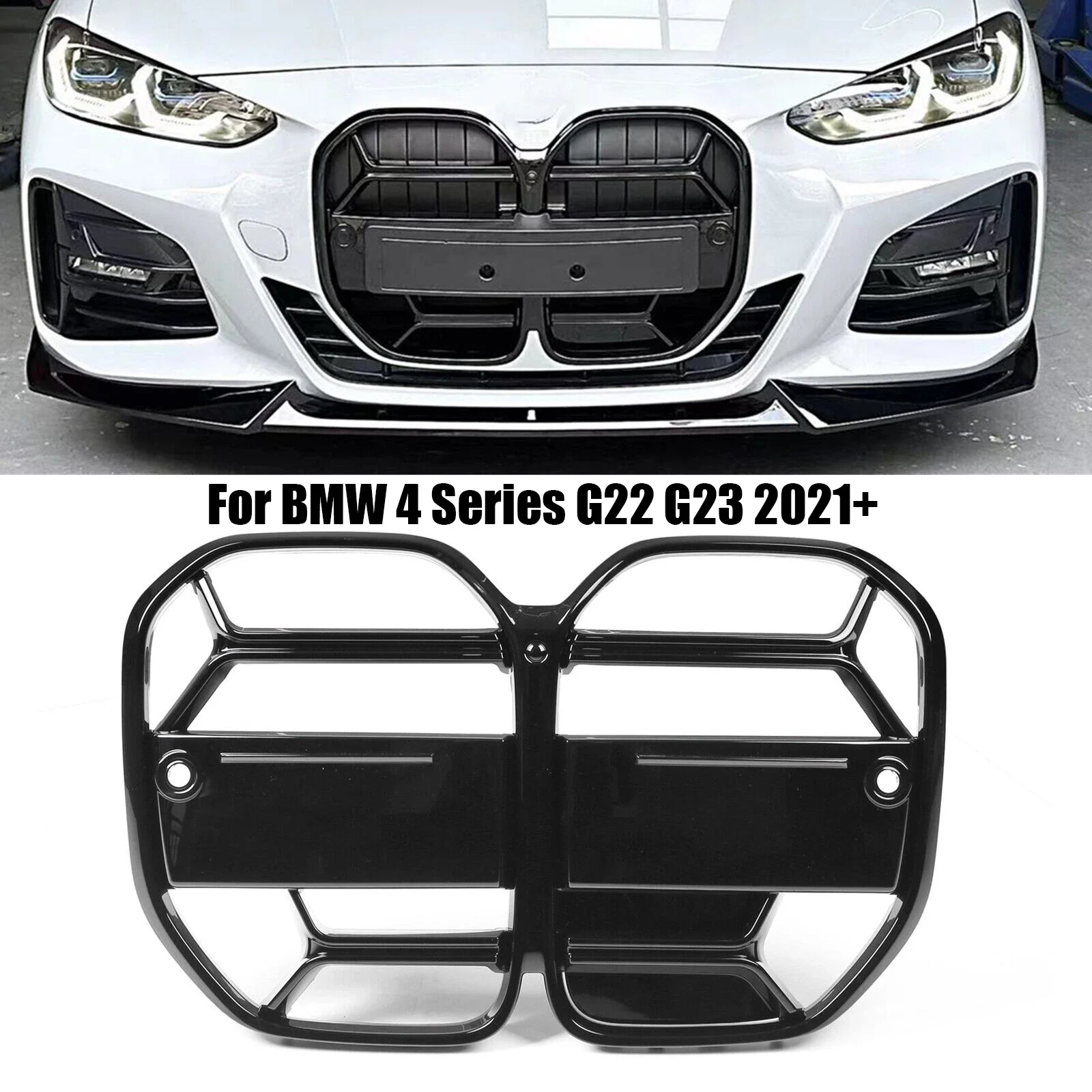 

Front Bumper CSL Style Replacement Mesh Grill For BMW 4 Series G22 G23 430i & M440i 2021+ Carbon Fiber Look