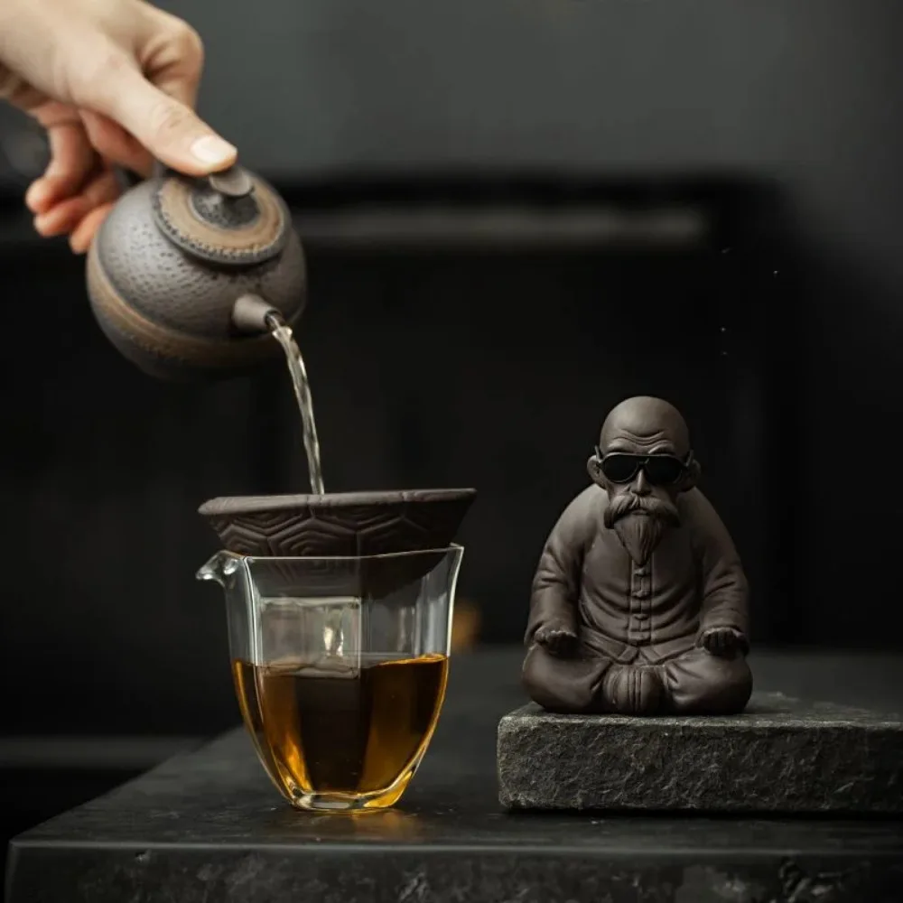 Tortoise Teapet Purple Sand Household Tea Strainer Turtle Shell Strainer Creative Purple Clay Tea Pet Kung Fu Tea Decoration