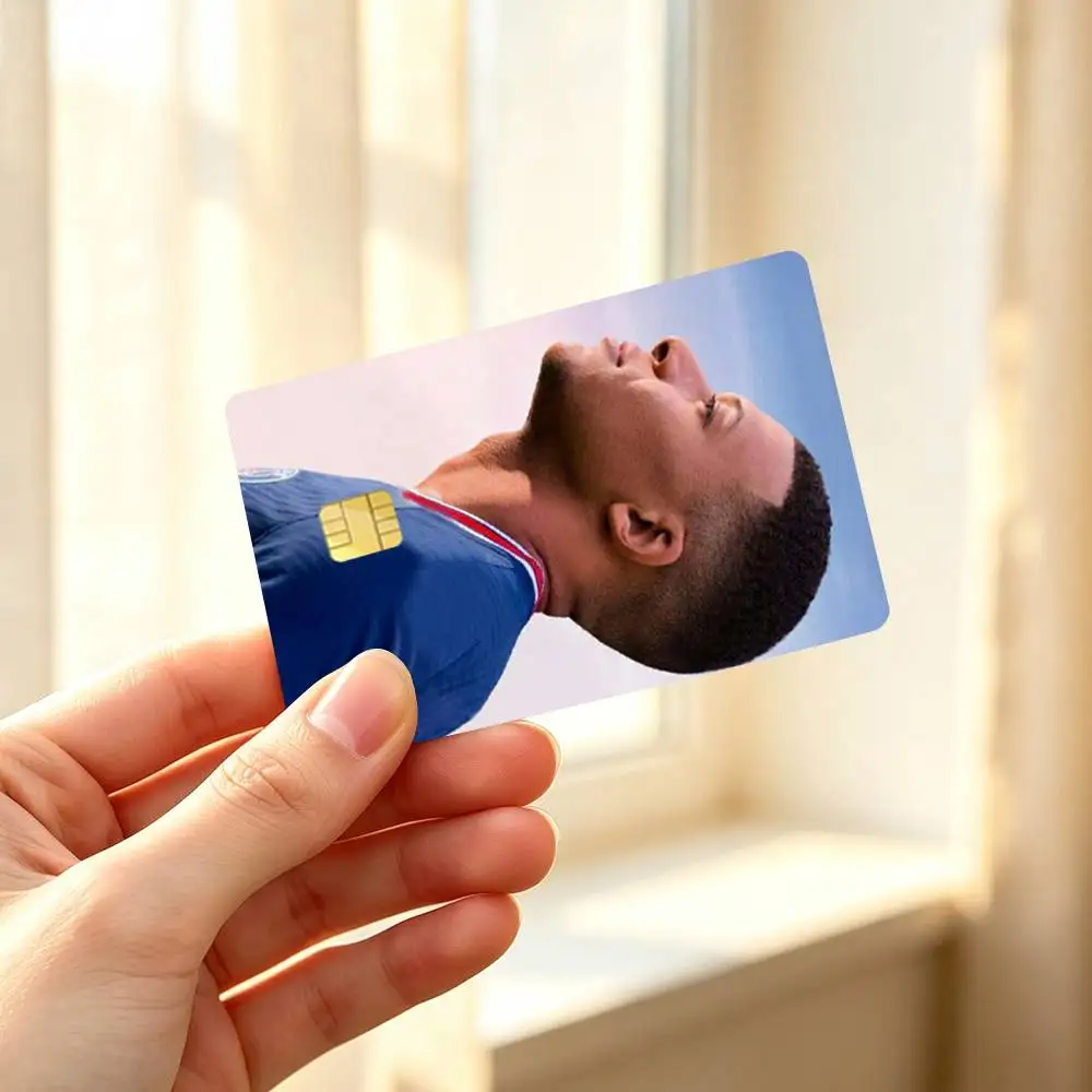 Kylian Mbappe Football High Definition Matte PVC Film Tape | For Credit Card, Debit Card Stickers & Gift Decoration