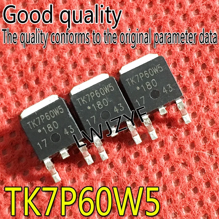 (20Pieces) New TK7P60W5 TO-252 W5RVQ MOSFET Fast shipping