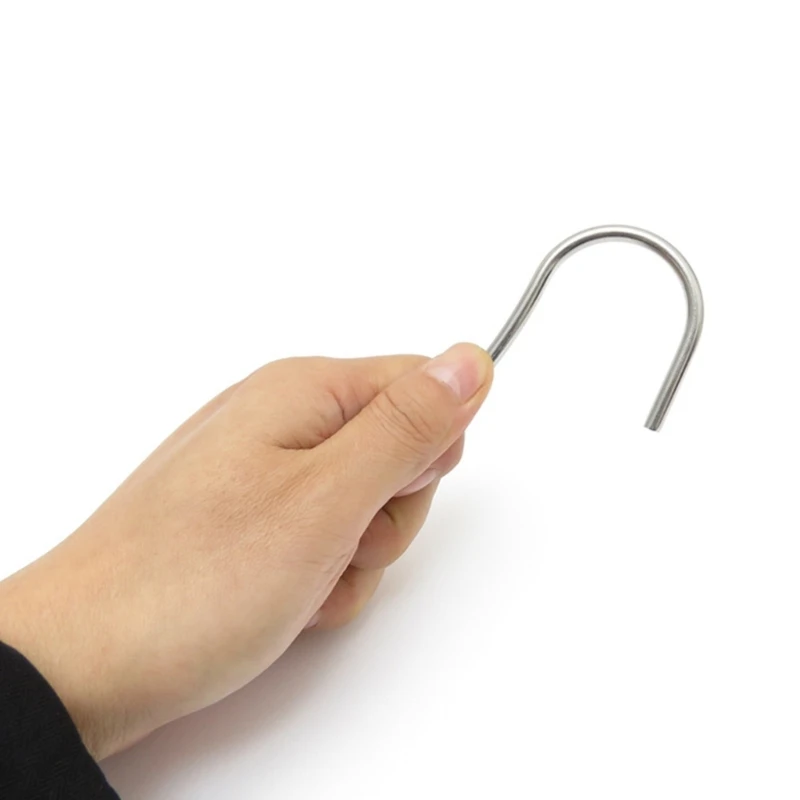652D Scubas Dive Single Hook Heavy Duty Stainless Steel Reef Hook Dive Current Single Hook for Sailing, Drift Diving Durable