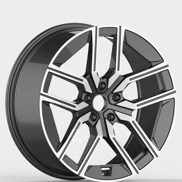 

Black Machined Face Alloy Wheel Rims 20 Inch 5x112~120 Passenger Car Wheels