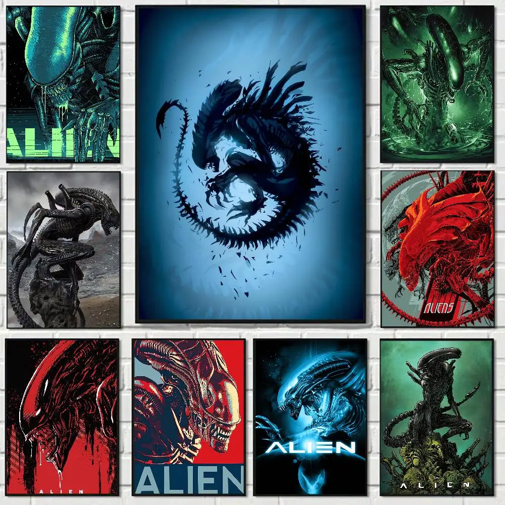 Movie Alien Aesthetic Poster Room Home Decoration Paintings Hanging Classic Birthday Gifts