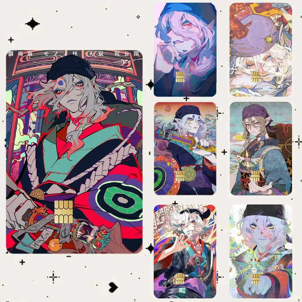 

Anime M-Mononoke HD Waterproof Card Skins Protective Stickers for Credit Bank Game Cards