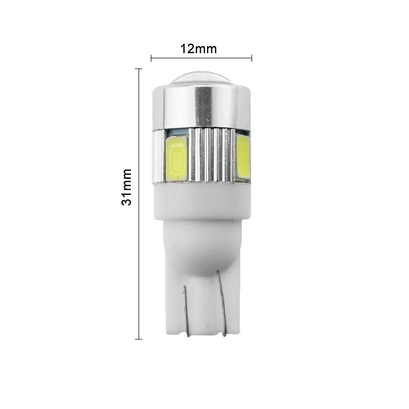 2/4/10PCS CANBUS T10 W5W 194 LED Bulb 5630/6SMD 12V Car Interior Reading Lamp Clearance Lights License Plate Bulbs Signal Light