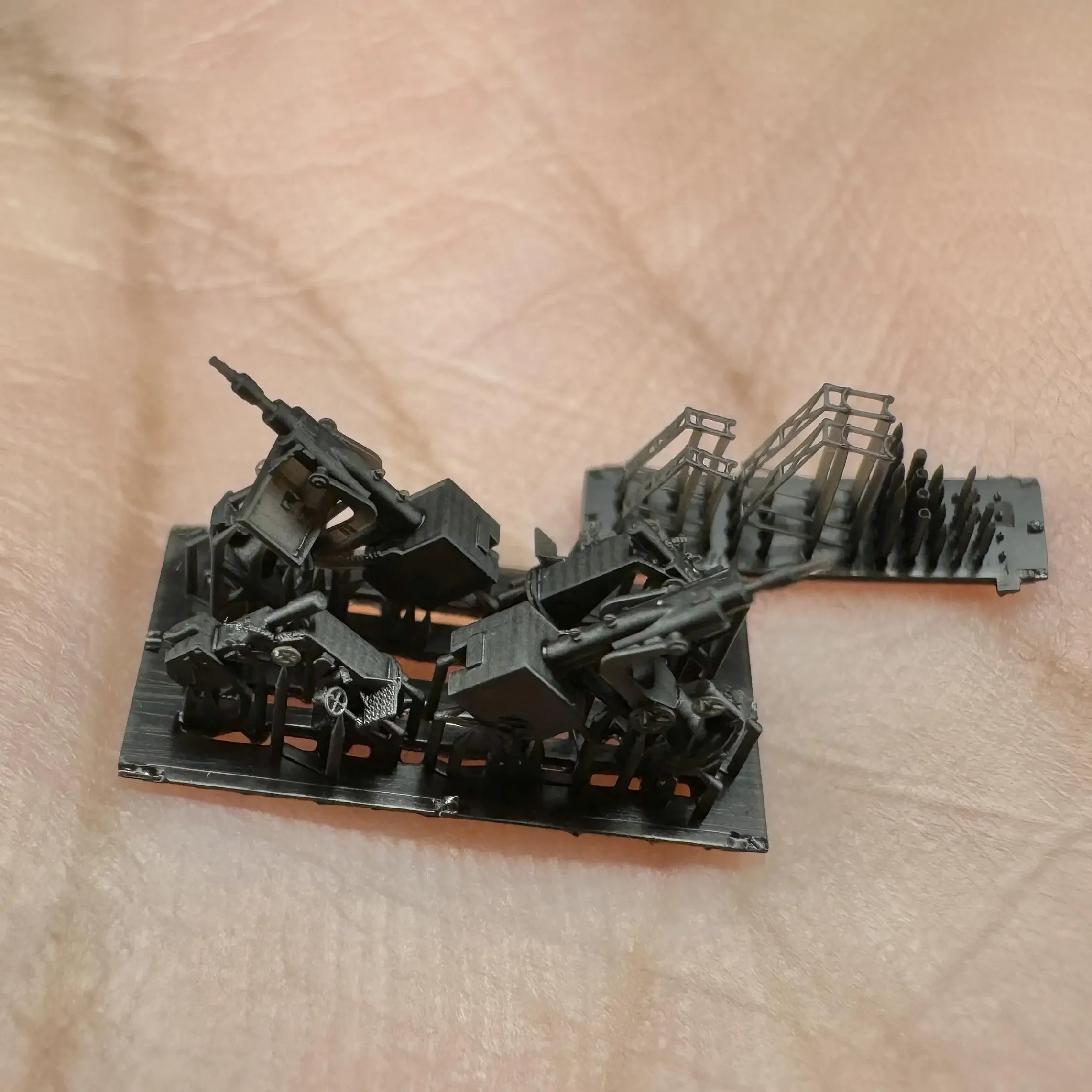 MUYI MODEL 1/700 G700005 KRIEGSMARINE PRACTICE LOADING MACHINE & AMMUNITION RACK 3D Print Part