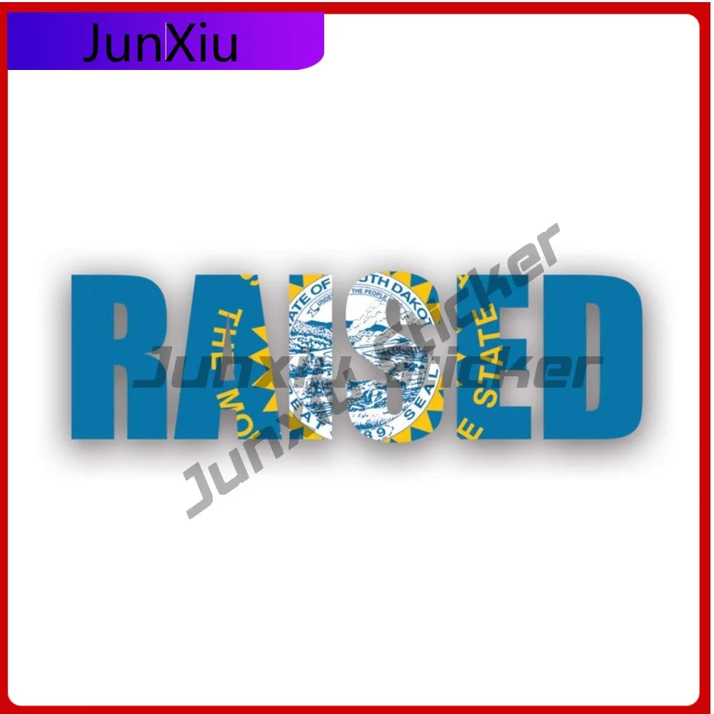 

South Dakota Raised Fade Resistant Weather Resistant Classic For Rear Windshield Car Window Motorcycle Easy Apply Easy To