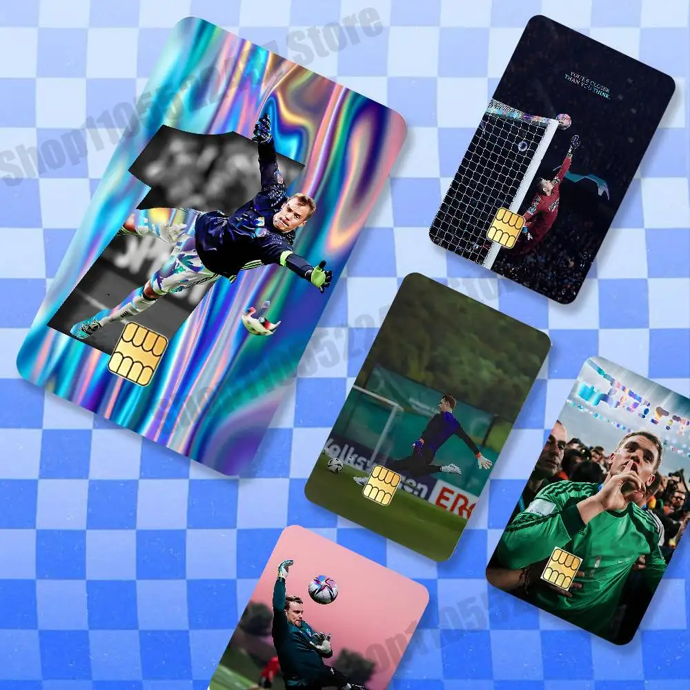 Germany Soccer 1 Manuel N-Neuer Holographic Laser Shinny Film Skin Cover Sticker for Debit Credit Card Bank Card