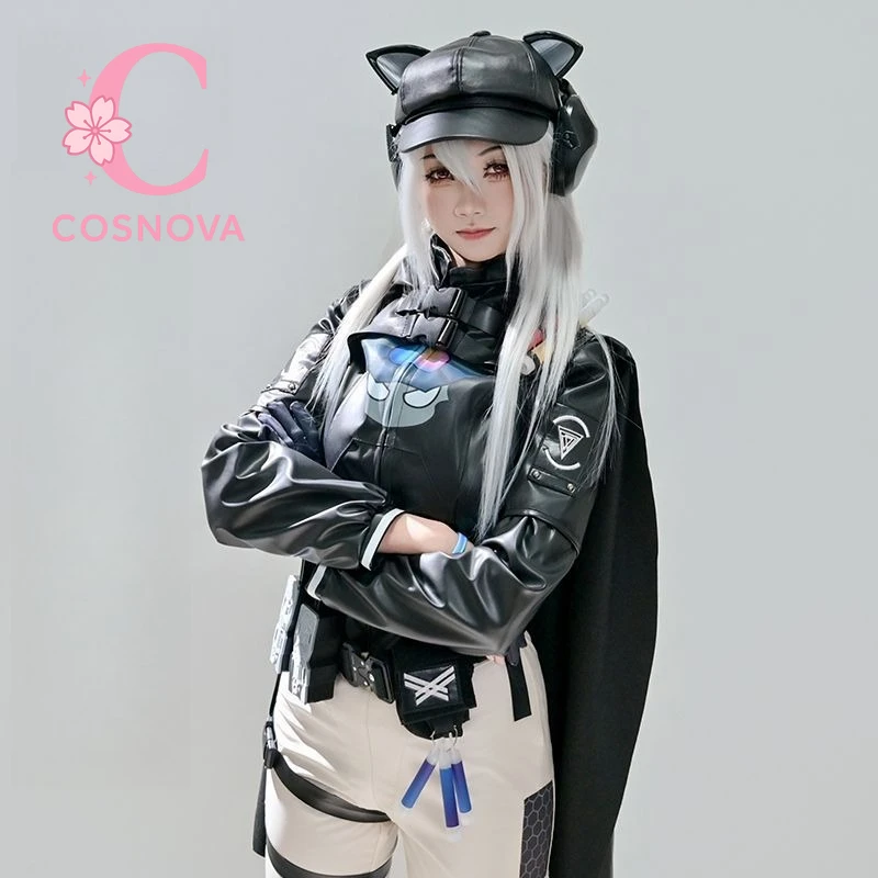

Delta X Arknights Luna Skyline Black Triangle Cosplay Costume Tactical Anime Game Character Outfit Full Set