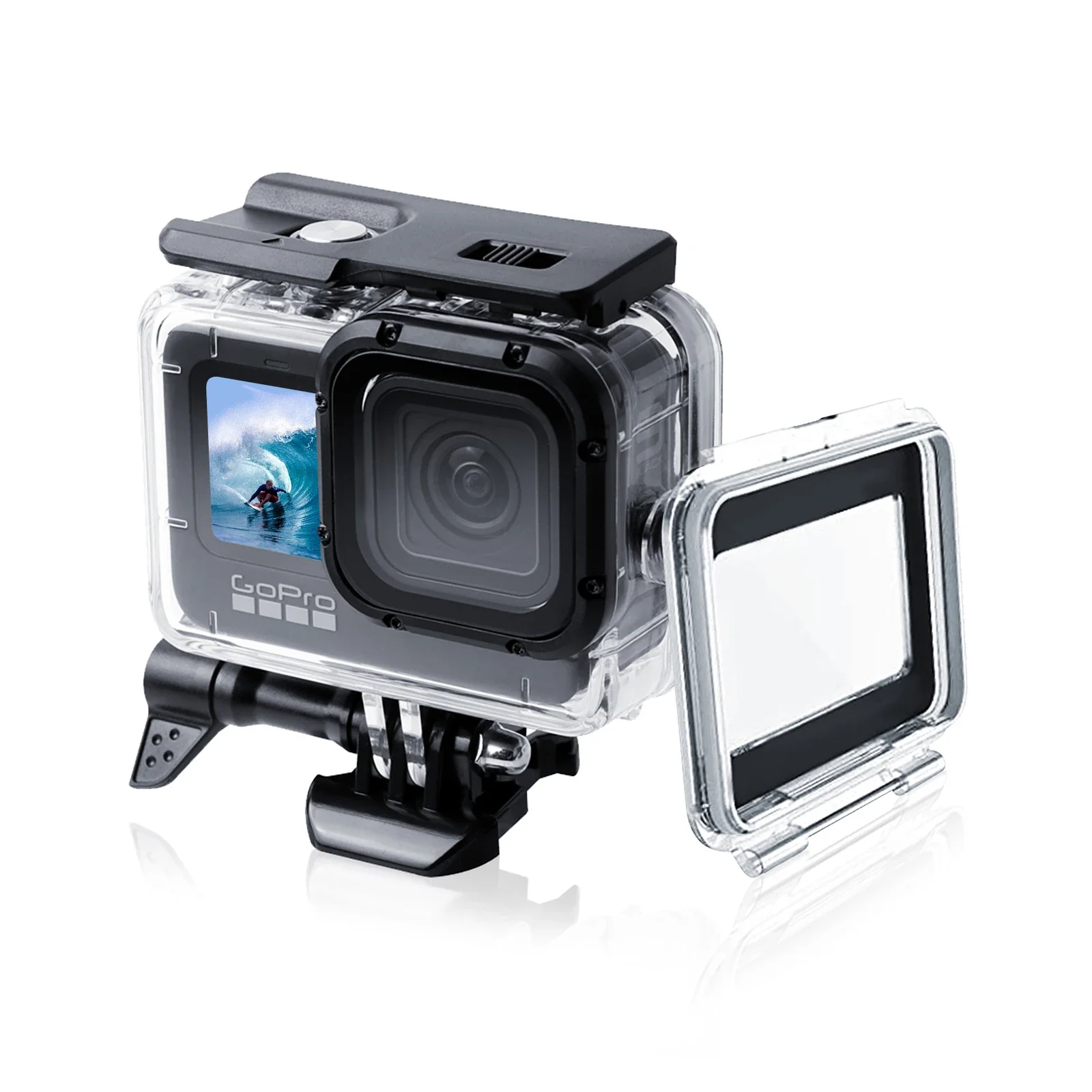 For GoPro Hero 12 11 10 9 Touchable Waterproof Case Protective 60M Underwater Diving Housing Shell Action Camera Accessories