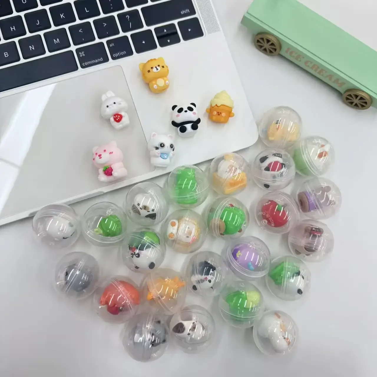 32mm Transparent Twisted Egg for Mini Claw Machine Toys Accessories Cute Animal Plush Dolls Doll Kids Arcade Crane Machine Gift