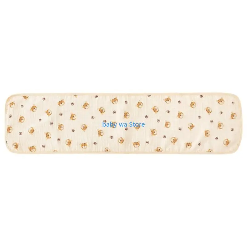 

Breathable Stroller Strap Bib Cotton Front Armrest Teething Towel Protective Cover Baby Cart Safety Strap Saliva Towel 4XBD