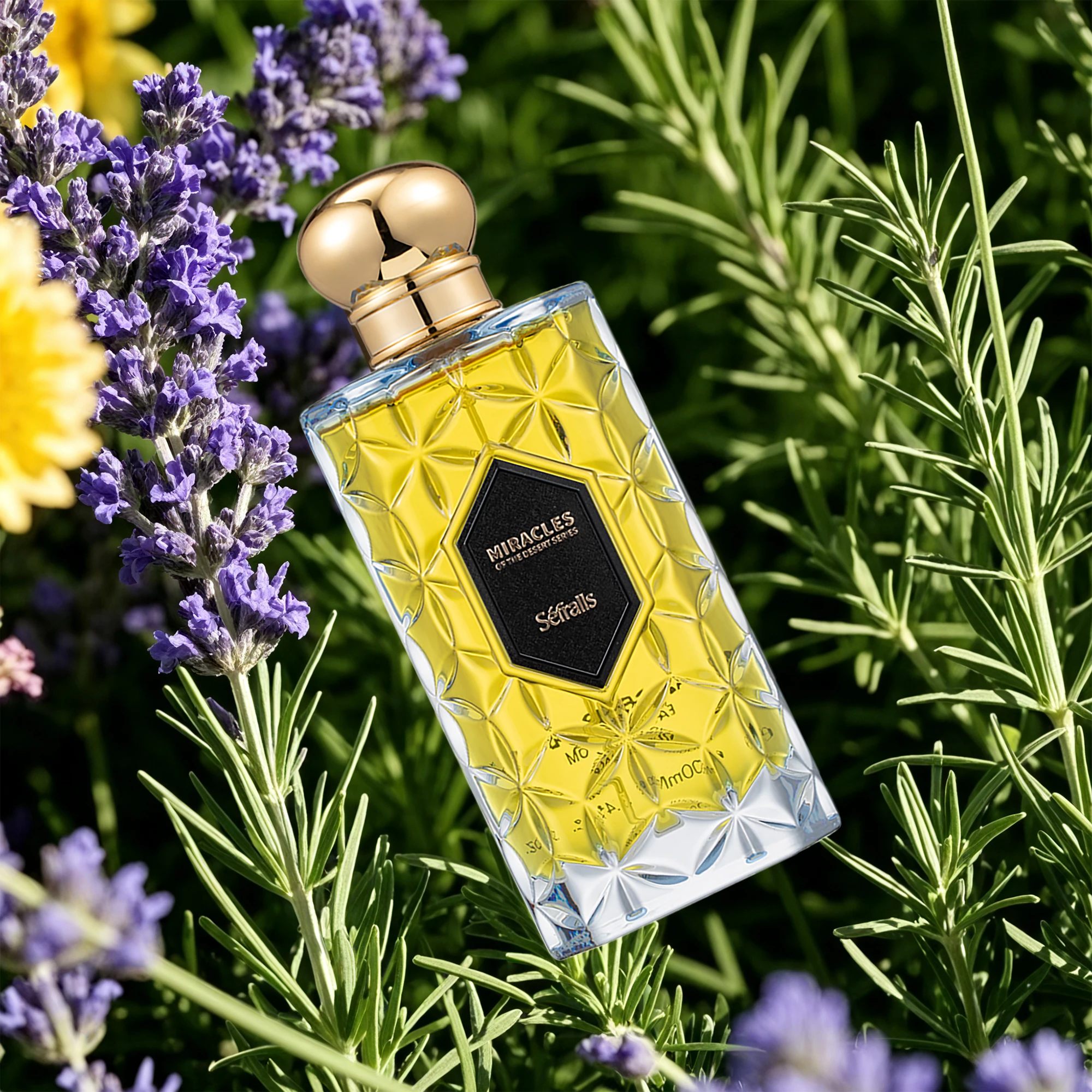 Séfralls Experience spring in a bottle The 100ml Azure Miracle perfume with a zesty lemon note awakens the lazy charm of spring