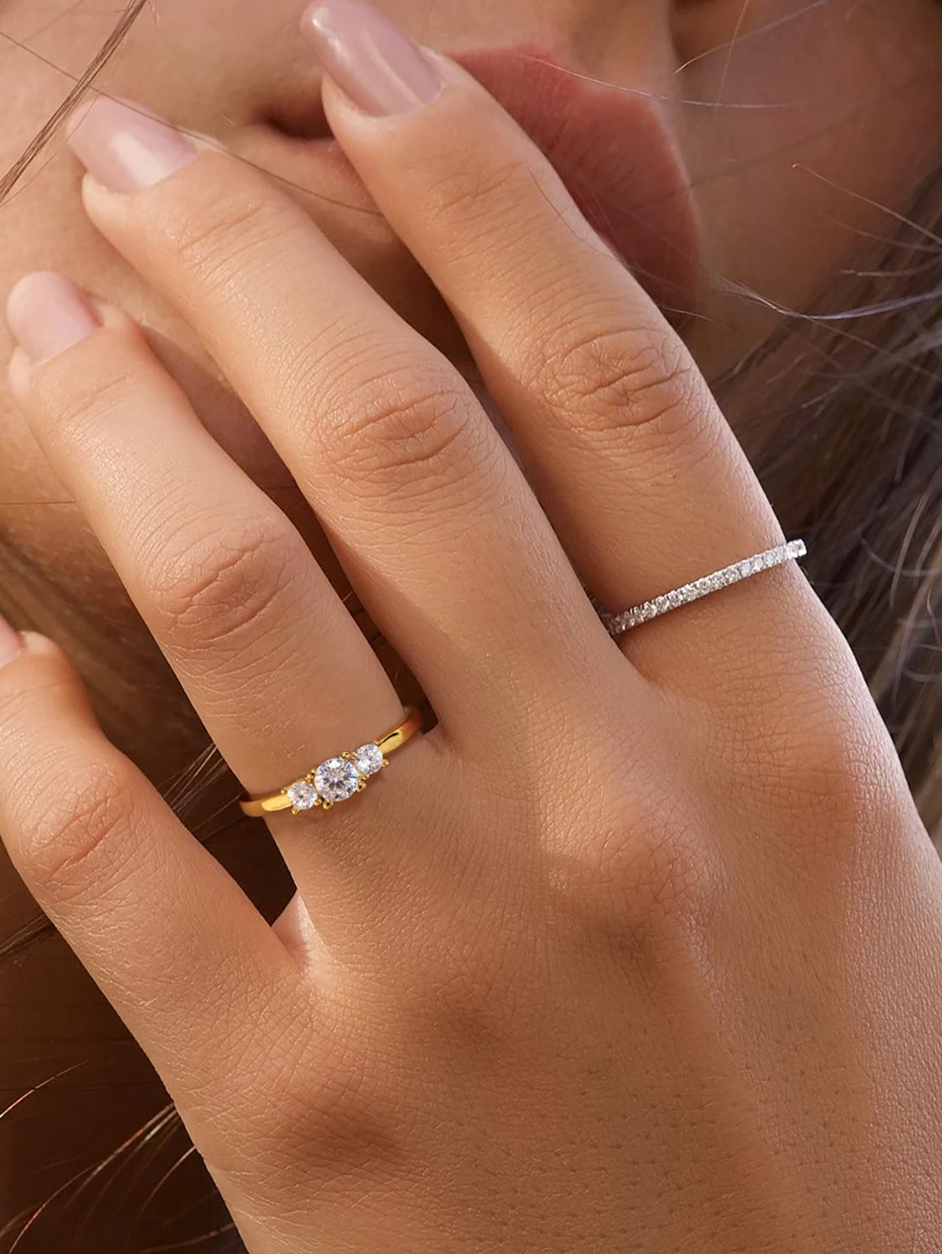 925 Sterling Silver Simple Classic Gorgeous Premium Zircon Ring For Women Anniversary Wedding Daily Wear Luxury Fine Jewelry