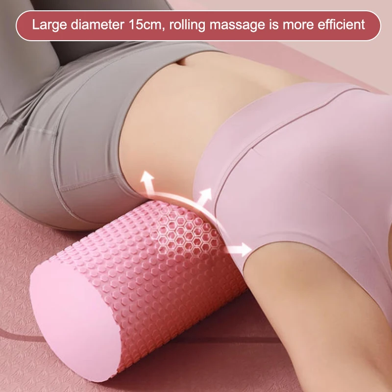 * 30cm Eva Solid Foam Roller Yoga Column Pilates Massage Column Roller Muscle Tissue Yoga Block Home Fitness Gym Sport Equipment