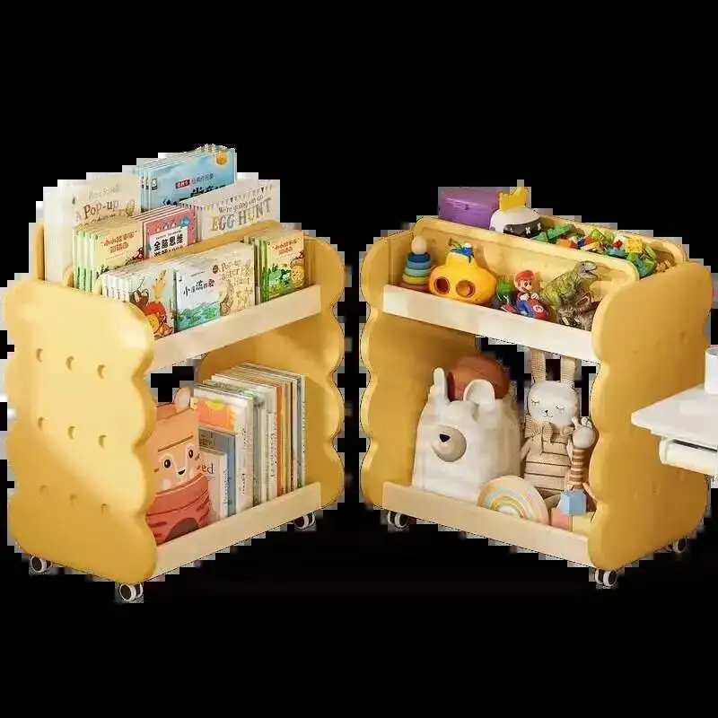 Side Mobile Document Bookshelf Organizer Large Desk Storage Rack Bookshelf Desk Storage Shelf Kid Picture Book Home Organizer
