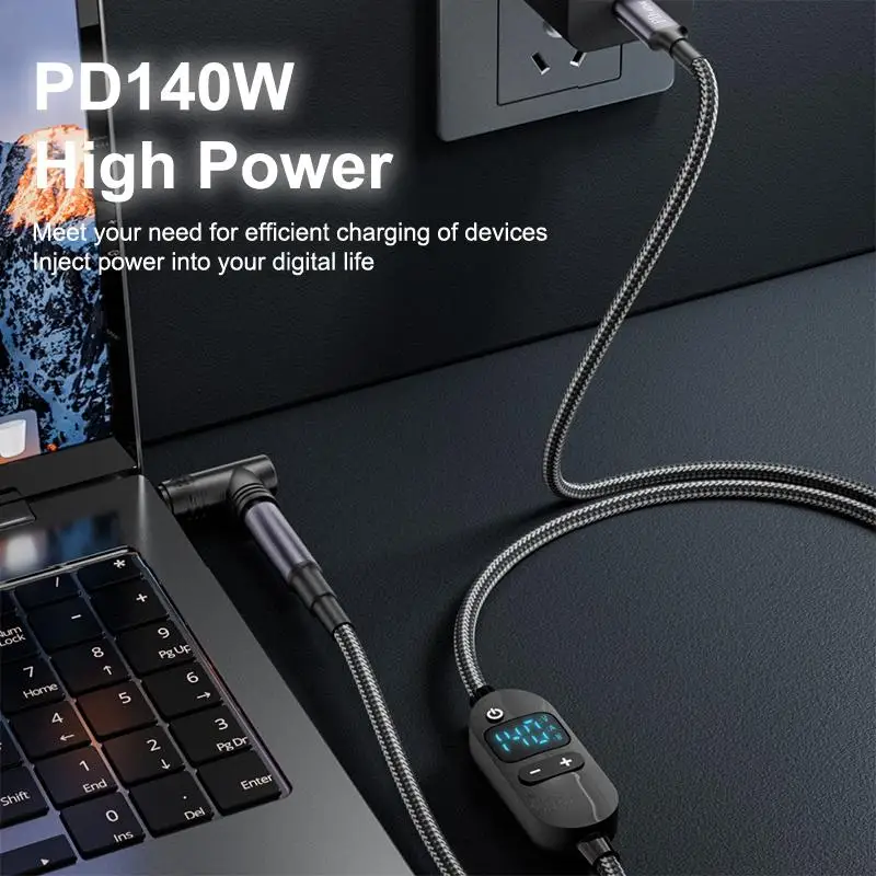 USB C To DC Power Boost Cable Adjustable Voltage Adapter Connector Cord For Laptop Router PD140W /5V/9V/12V/15V/20V/28V