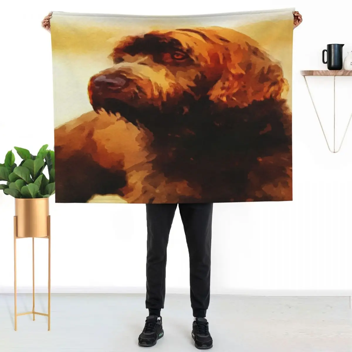 Bearded Dog Pudelpointer Throw Blanket christmas gifts Tourist Summer Beddings Giant Sofa Furry Nap Blankets