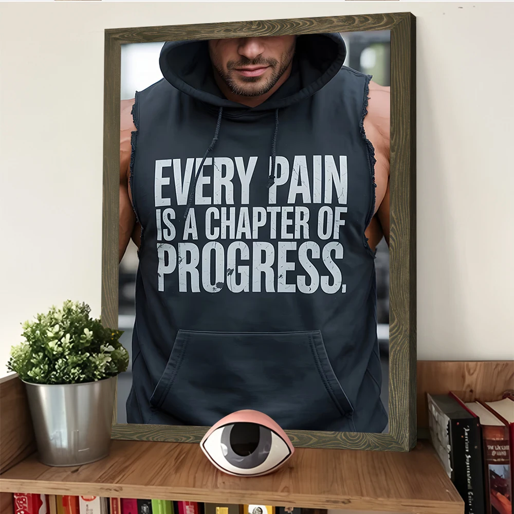 تحفيزية اللياقة البدنية الملابس المشارك تخصيص مطبوعة قماش اللوحة للصور جدار الفن غرفة المعيشة الديكور جدارية المنزل #4