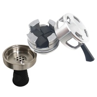 Stainless Steel Hookah Bowl High Quality Aluminum Hookah Charcoal Holder Shisha Heat Management Base Narguile Chicha Accessory