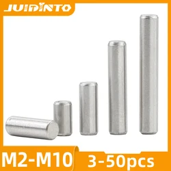 2-55pcs Cylindrical Pin Metal Dowel Pins M2 M2.5 M3 M4 M5 M6 M8 M10 Stainless Steel Locating Parallel Pins Solid Lock Pin