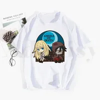 Angels of Death Rachel Gardner Isaac Foster Anime Tshirt Hip Hop Girl Print Top Tees Harajuku Tshirts Fashion Summer T-shirt