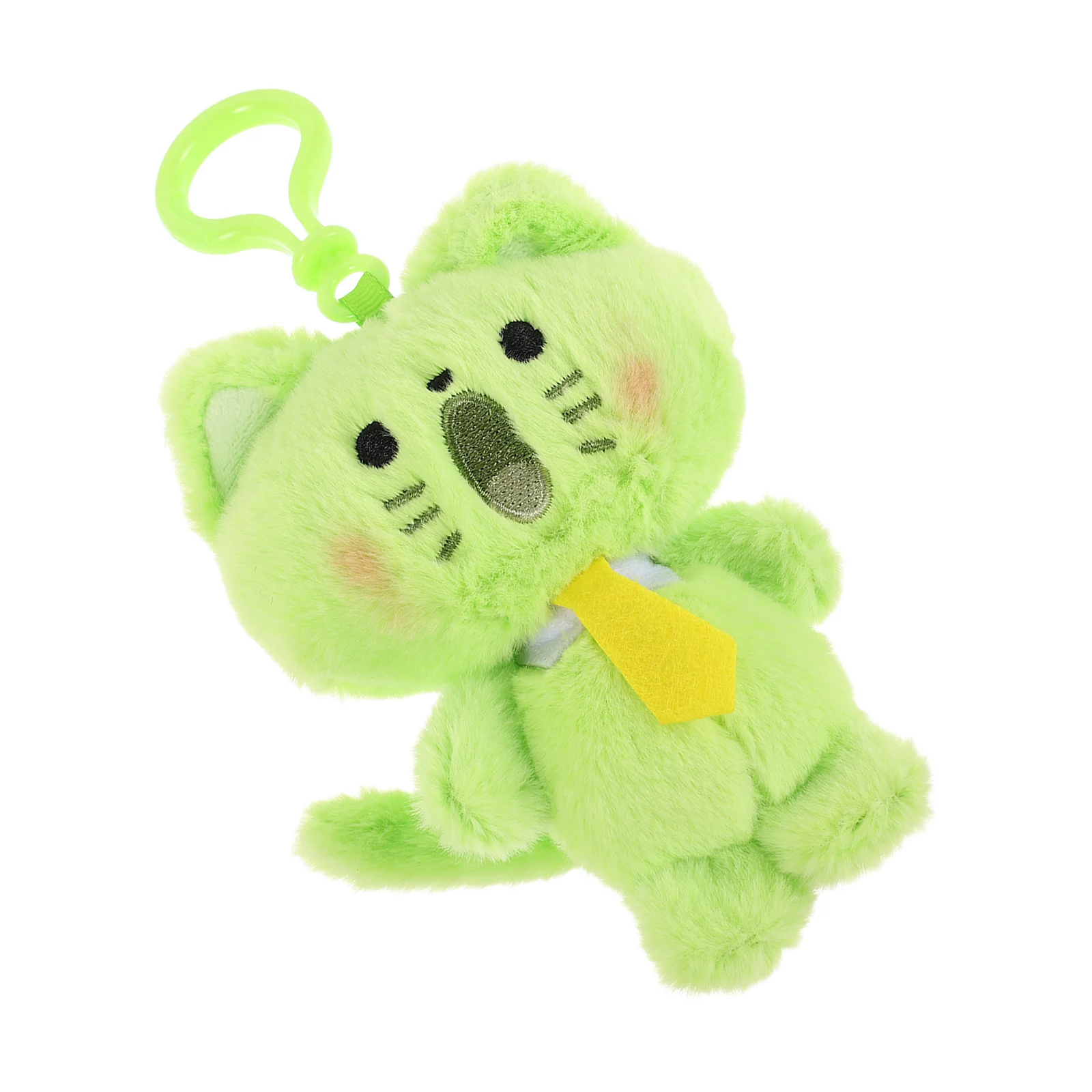 Gato chaveiro bonito kawaii saco de pelúcia pingente decoração gato chaveiro para mochila bolsa chave titular acessório