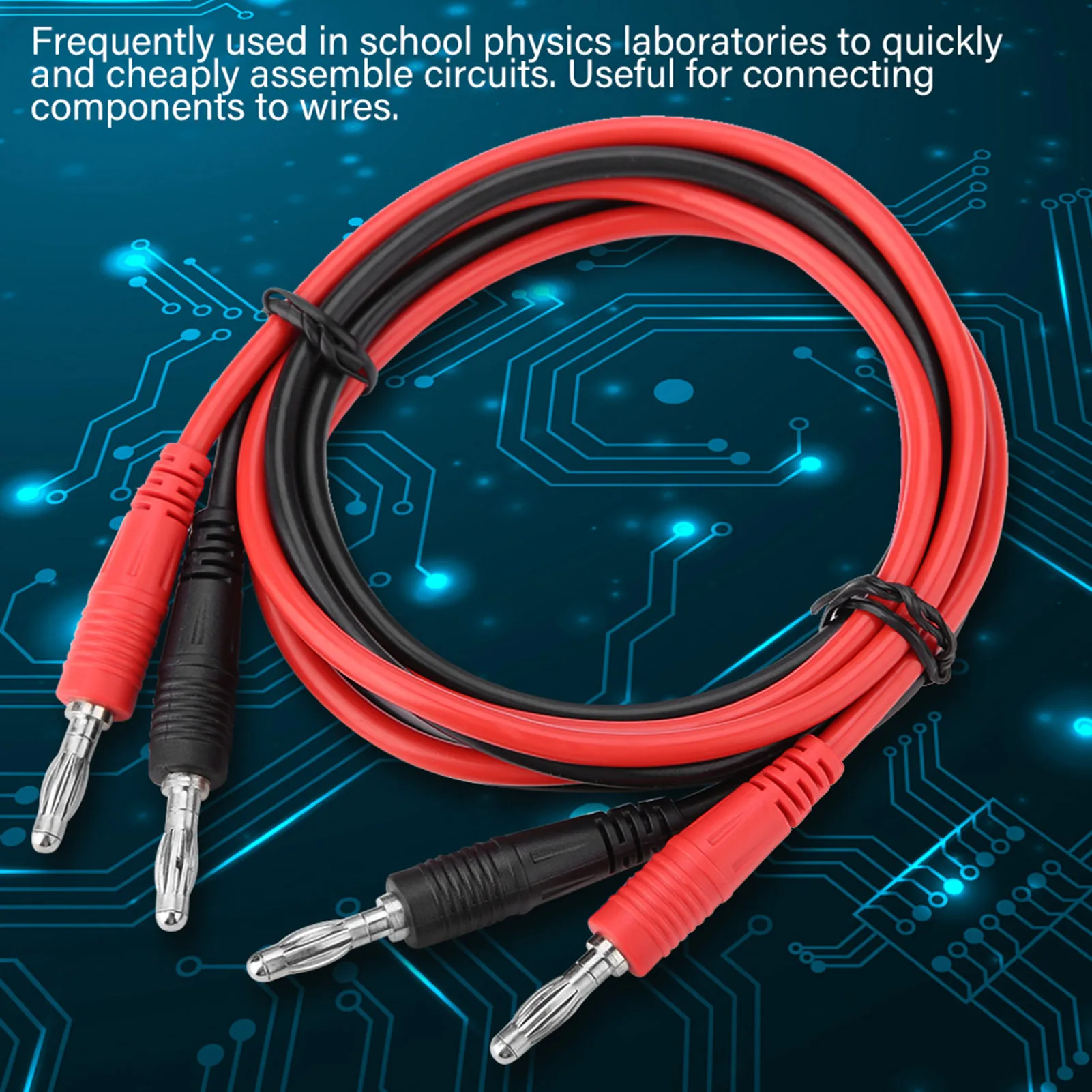 الموز التوصيل اختبار كابل اختبار التحقيق P1041 2 قطعة 4 مللي متر الموز التوصيل إلى الموز التوصيل اختبار كابل المتعدد اختبار الكابلات 40.6in 15A