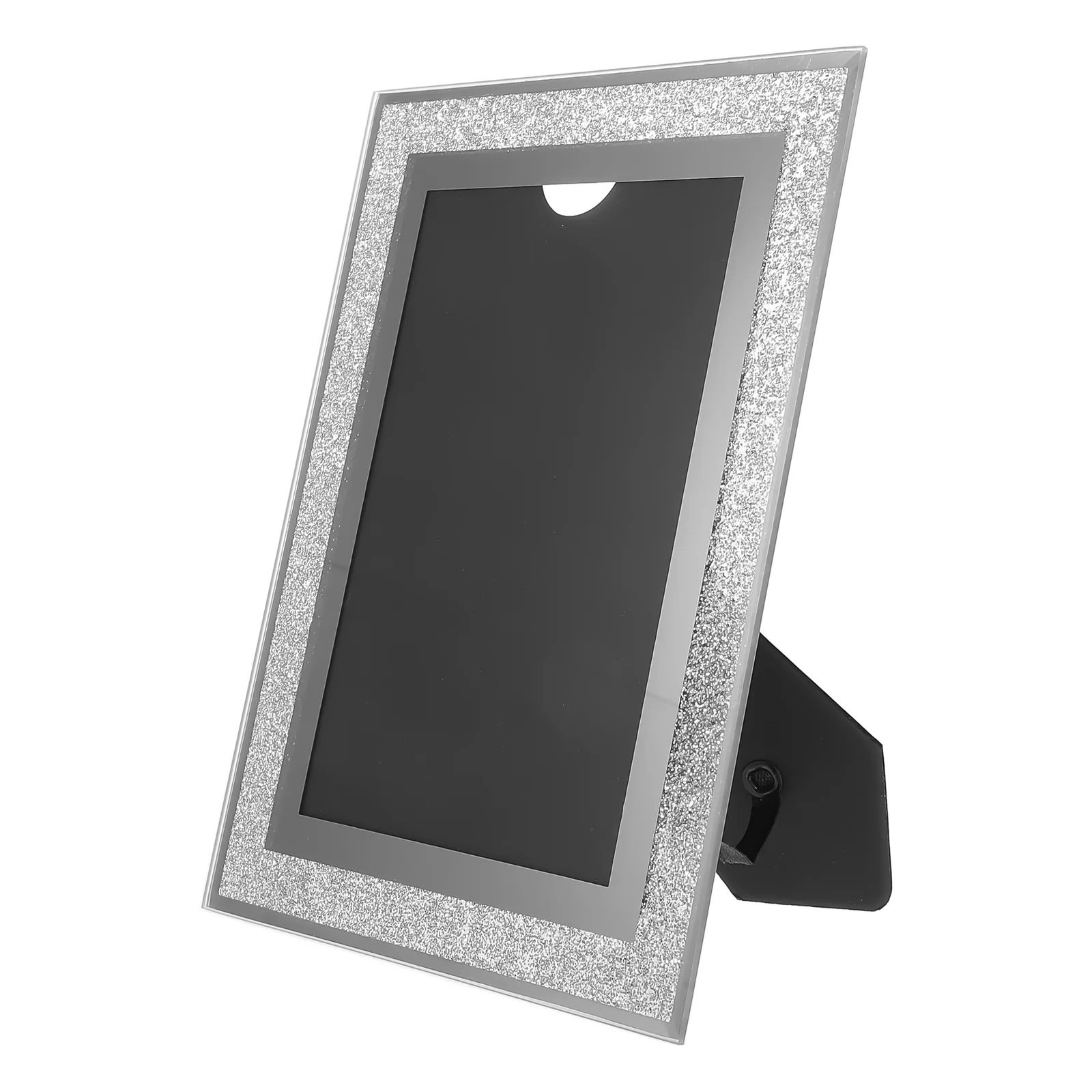 Crystal Photo Frame Freestanding Desktop Collage Wall Picture Gallery Frames Bedroom Holder Display Silver Powder